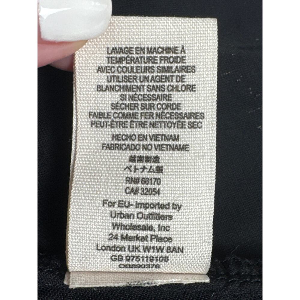 Free People Be My Baby Velvet A-Line Mini‎ Dress Black Floral Size 4 - Picture 8 of 13